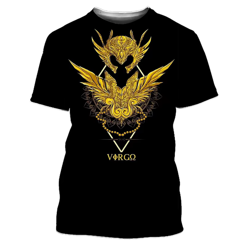 T-shirts imprimés 3D Saint Seiya Anime pour l'été