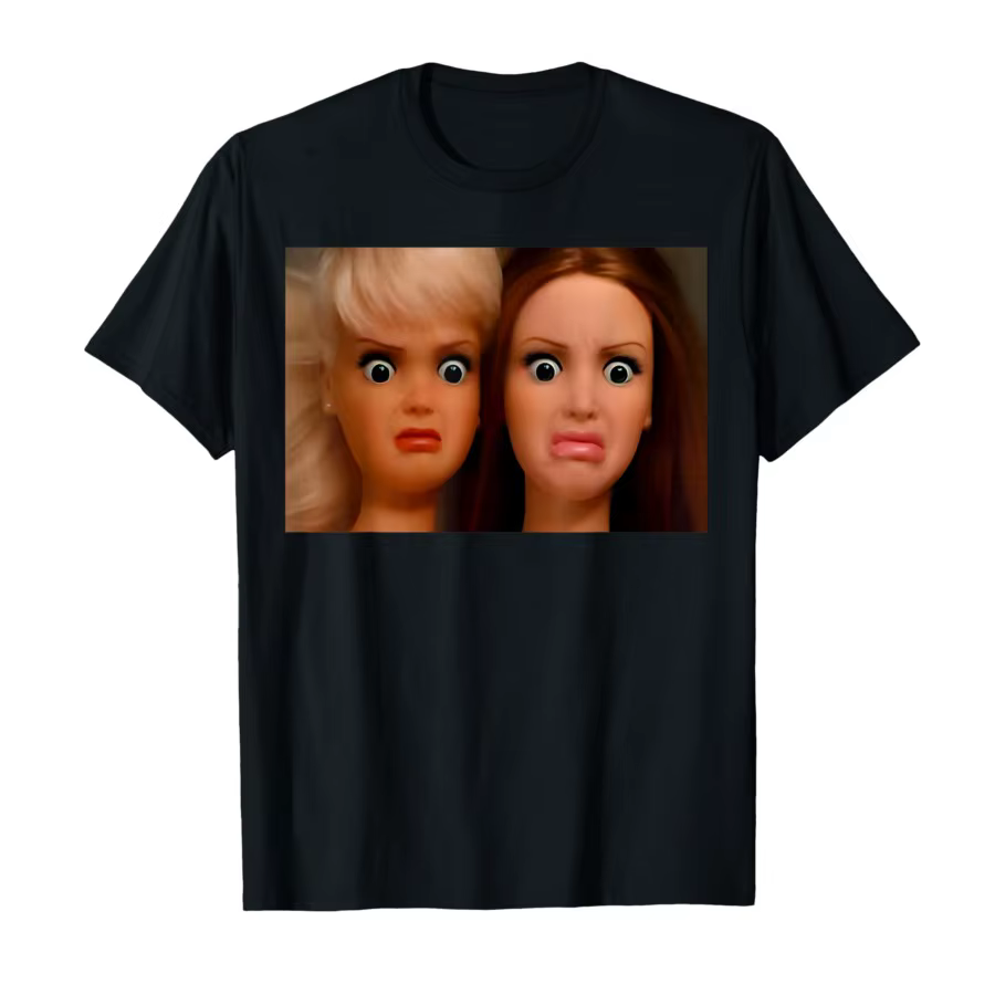Disgusting poupée visage T-shirt pour hommes femmes 100% coton t-shirts à manches courtes hauts 1203-2