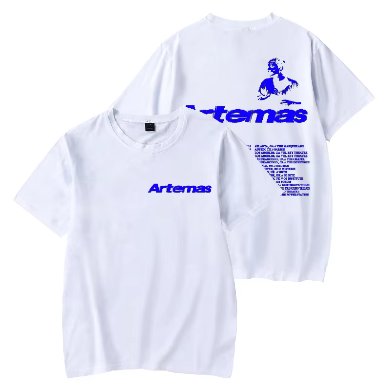 Artemas-T-shirt col rond manches courtes homme et femme