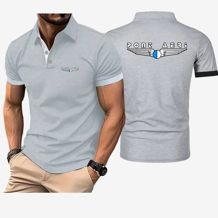 Polo basique pour homme Disco Logo Pont Aeri CH