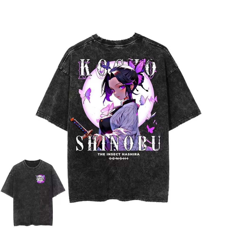 T-shirt vintage Demon Slayer Nezuko Kamado Anime pour hommes et femmes