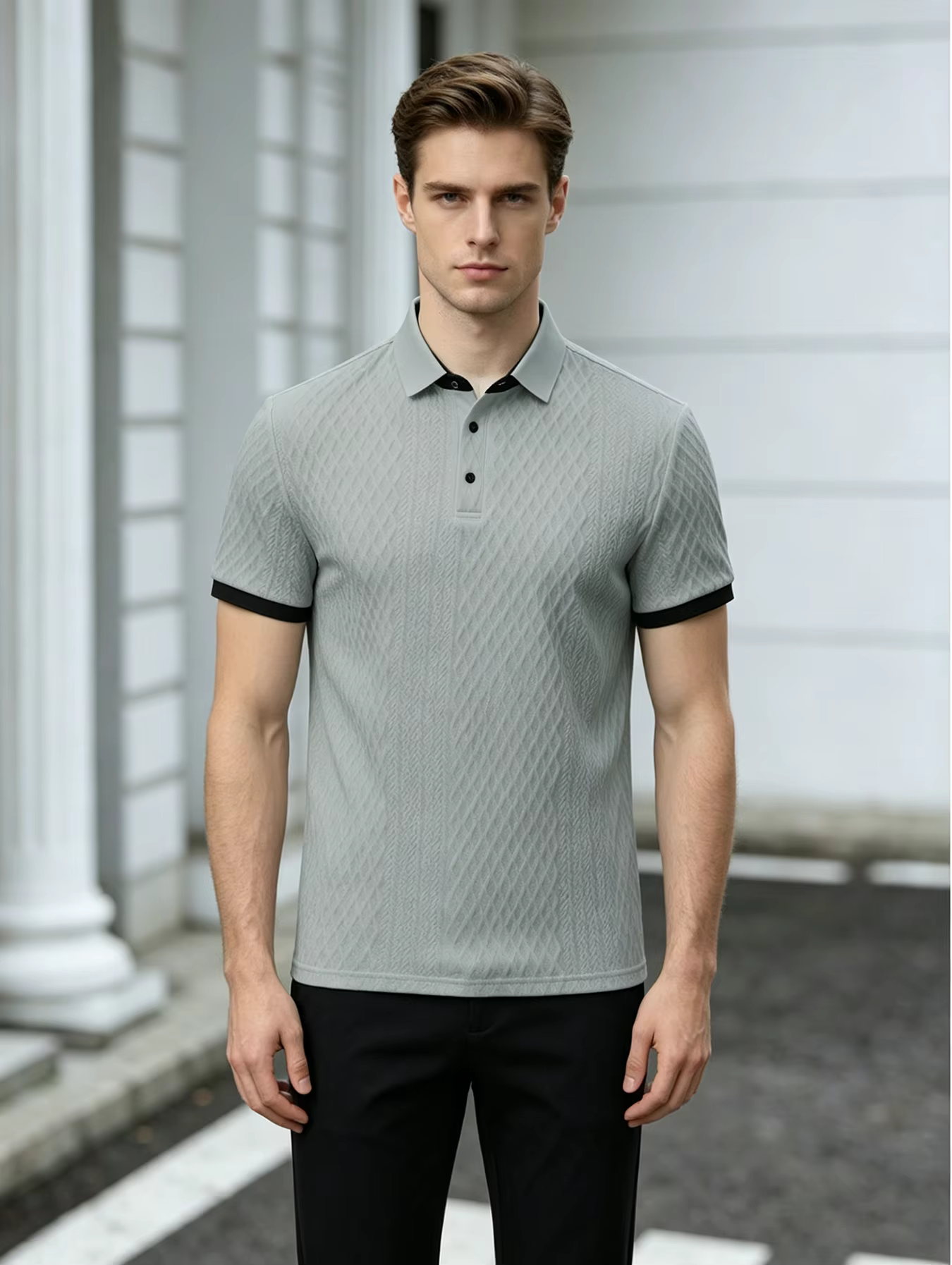 Chemises polo pour hommes au style décontracté chic