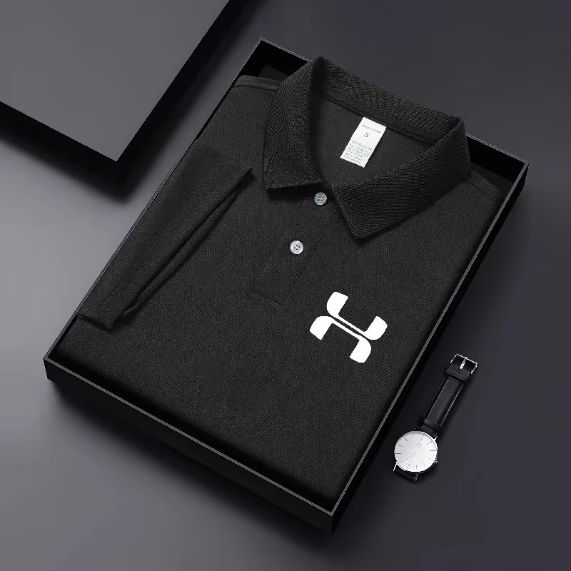 Nouveau Polo Homme Couleur Unie 2026 – T-shirt Boutonné à Manches Courtes