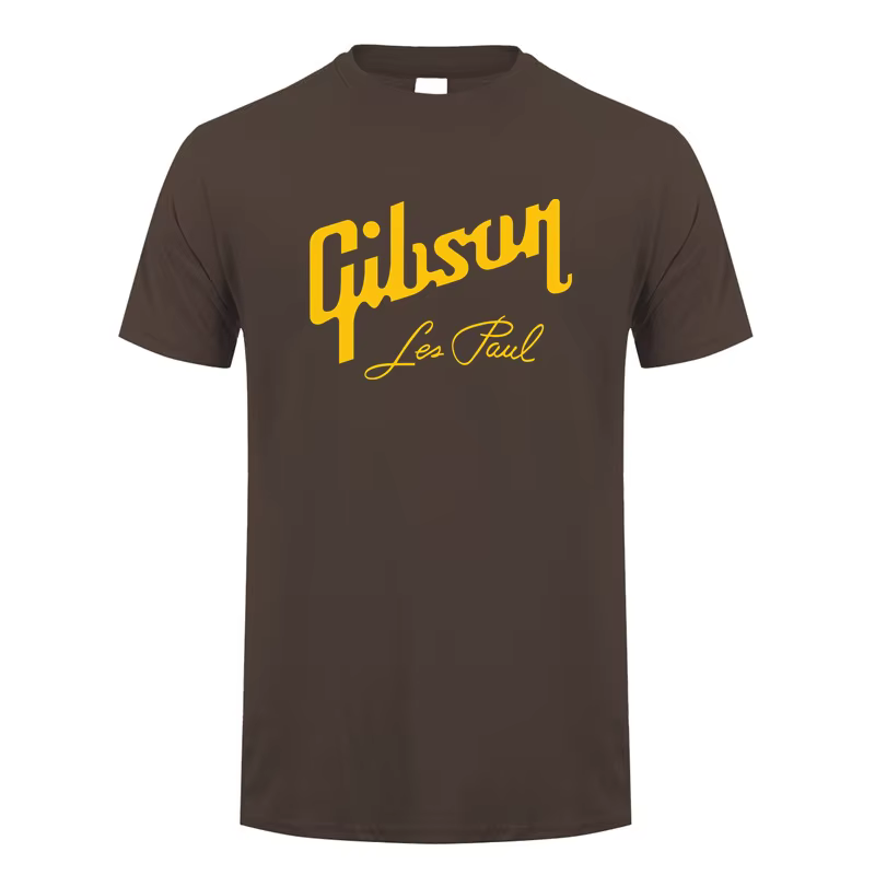 Guitare Gibson t-shirt été hommes à manches courtes coton t-shirts