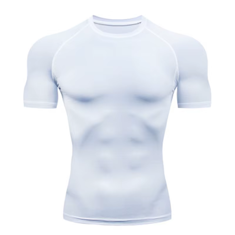 T-shirt de compression élastique respirant pour homme