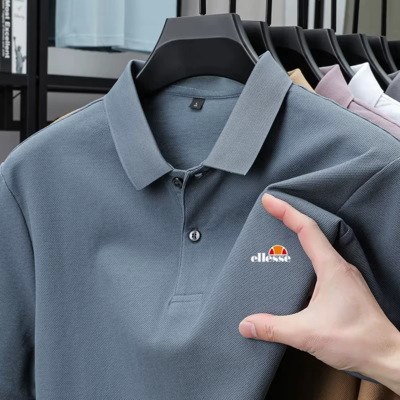 Polo Homme Haut de Gamme Nouvelle Collection Été – Marque Tendance avec Lettres Brodé – Confortable