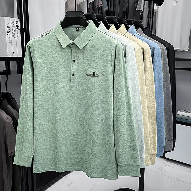 Polo à manches longues pour hommes