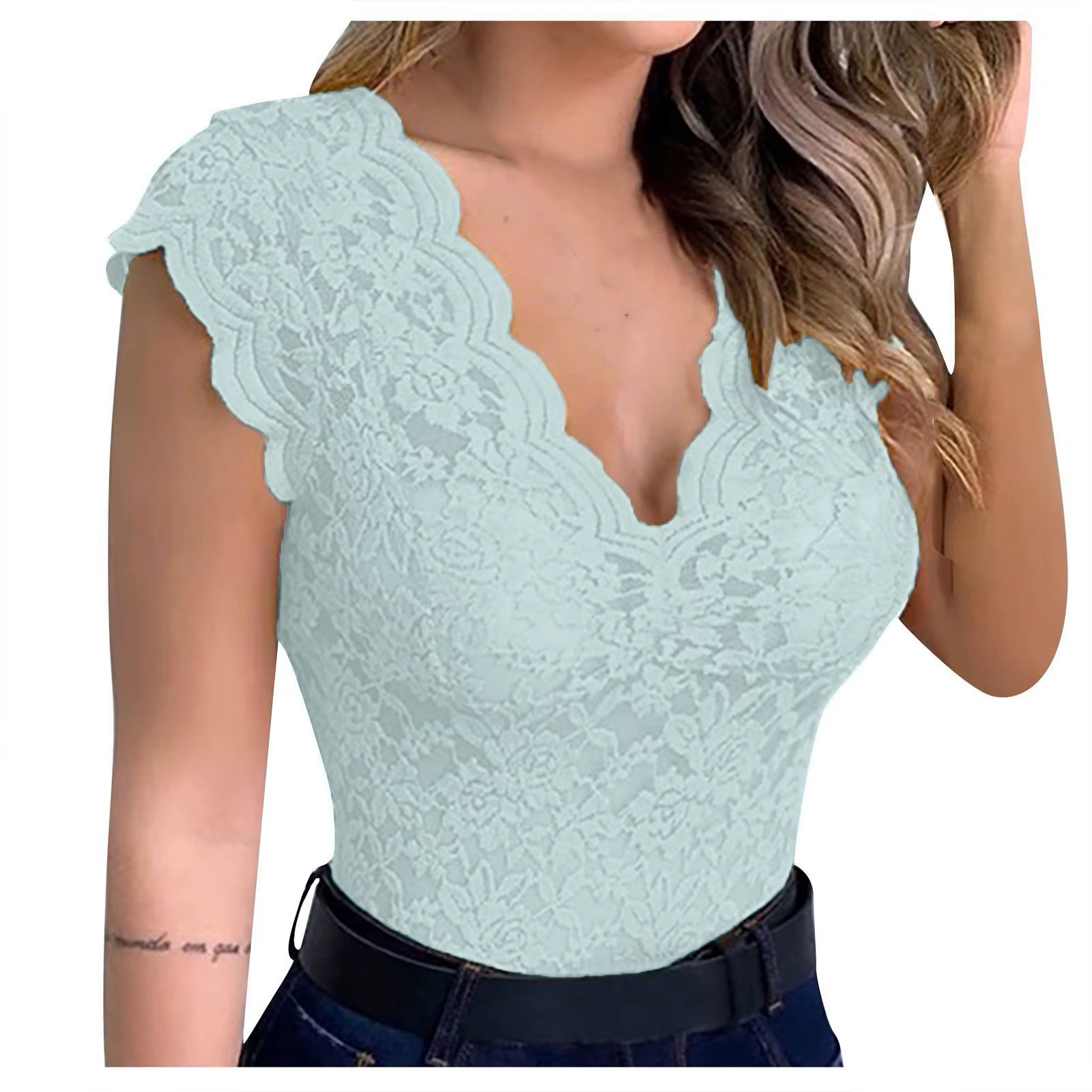 Débardeurs pour femmes, débardeur sexy en dentelle pour femmes, débardeur à col en V, sous-vêtements, veste, couleur bonbon, bralette, sous-vêtements en dentelle pour femmes