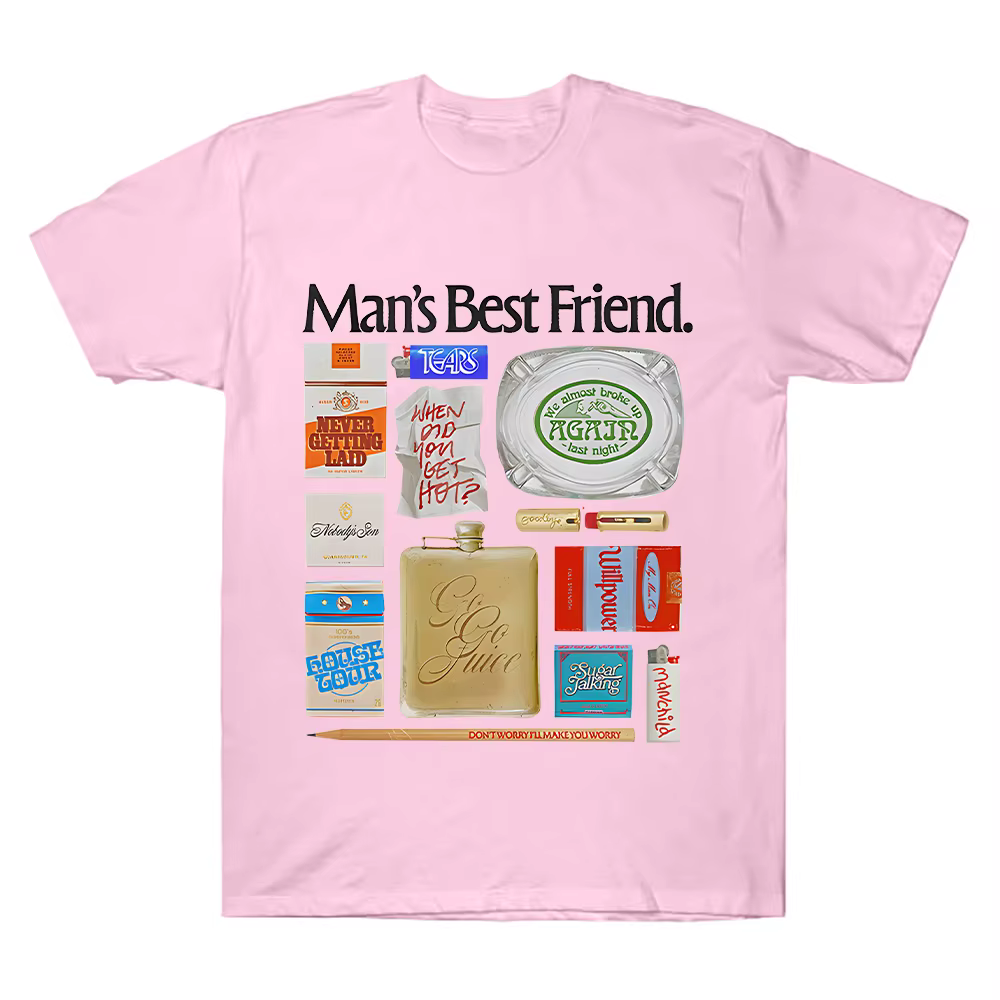 Sabrina charpentier homme meilleur ami objet T-Shirt été femmes T-shirts surdimensionné Y2k manches courtes couverture en coton vêtements unisexes