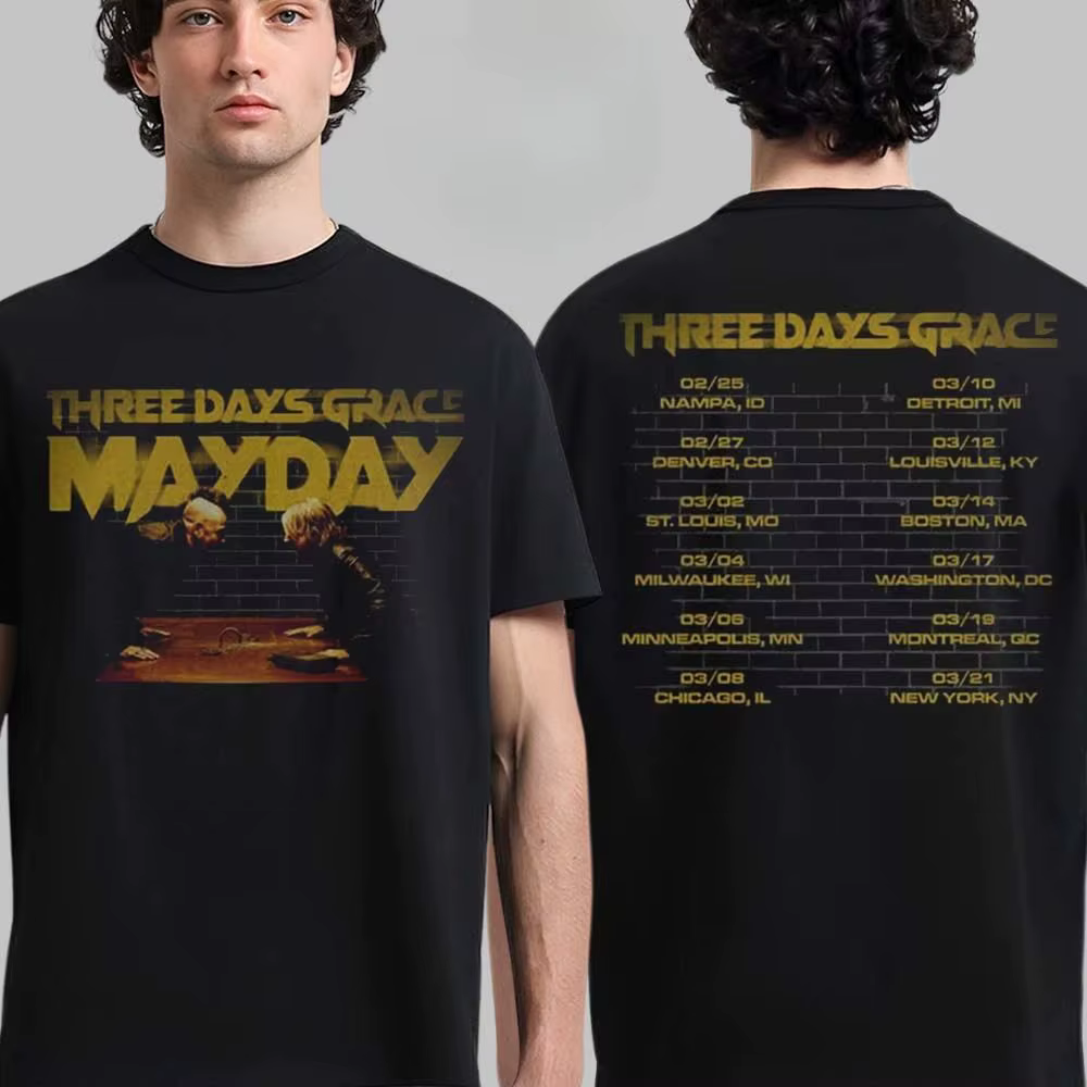 T-shirt vintage rock Three Days Grace Band