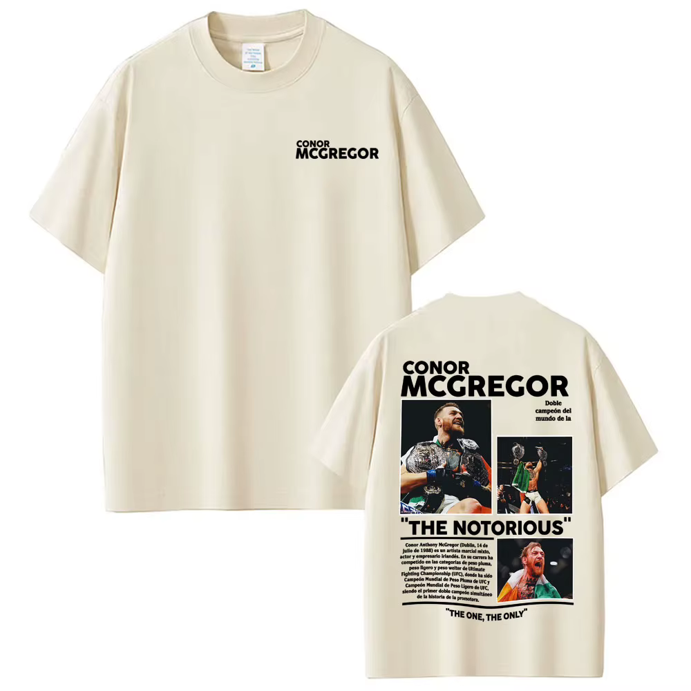 Conor Mcgregor The Notorious Merch T-shirts Vêtements pour hommes Harajuku Cool High Street