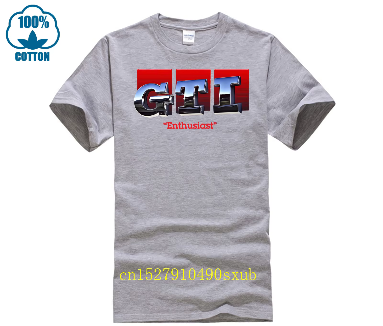 JDM GTI – T-Shirt à manches courtes et col rond pour homme