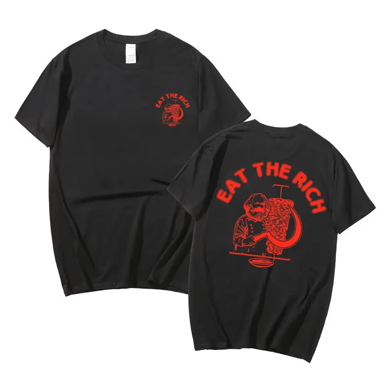 T-shirt à imprimé Double face pour homme et femme