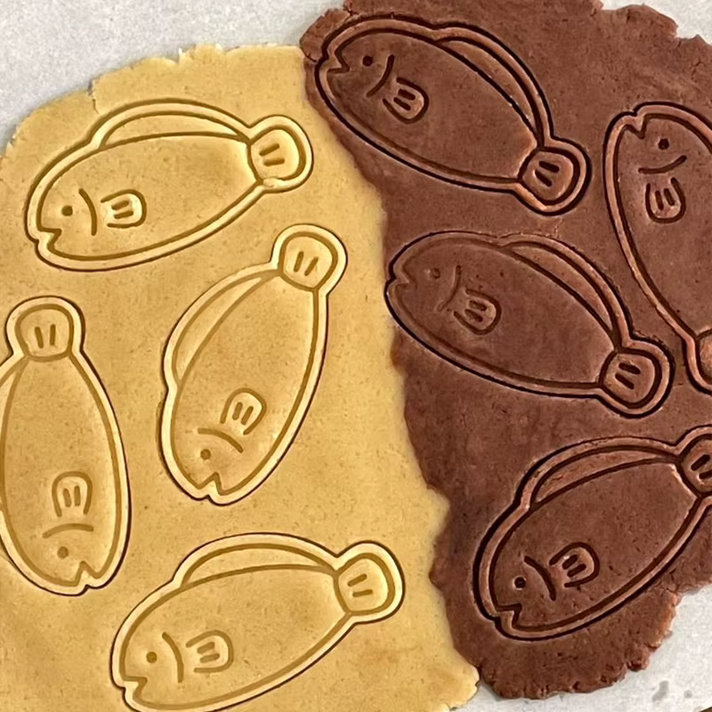 Mignon poisson forme Cookie Cutter poisson ours Cookie Cutter bricolage Fondant gâteaux Biscuits en plastique moule fête Dessert bonbons décor fournitures