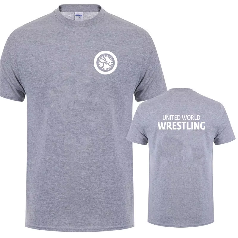 United World Wrestling UWW hommes T-shirt drôle Cool été nouveau coton à manches courtes t-shirts col rond