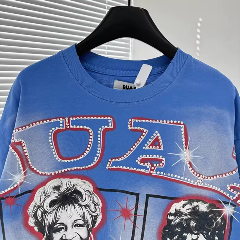 T-shirt Hole DUAA Blue Black Revived New Age pour hommes et femmes