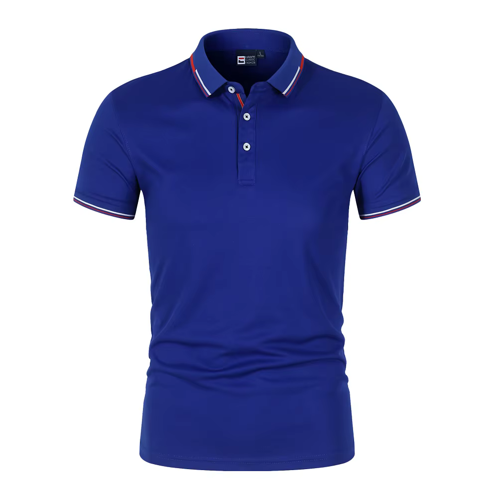 Polo homme manches courtes coupe ajustée