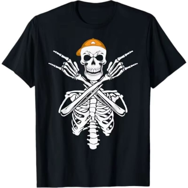 T-shirt vintage pour homme et femme en coton