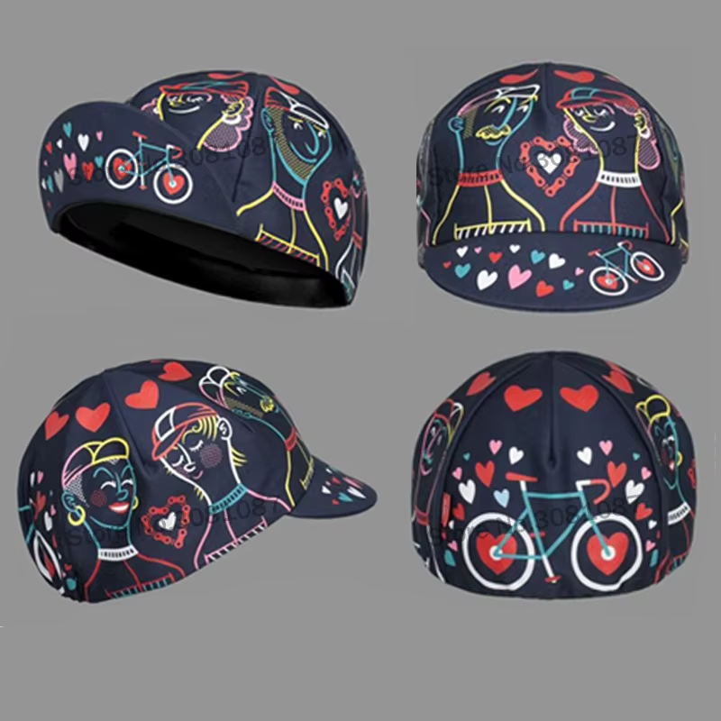 Chapeau de cyclisme drôle casquette de vélo de route été respirant coloré couvre-chef de vélo hommes et femmes Gorra Ciclismo