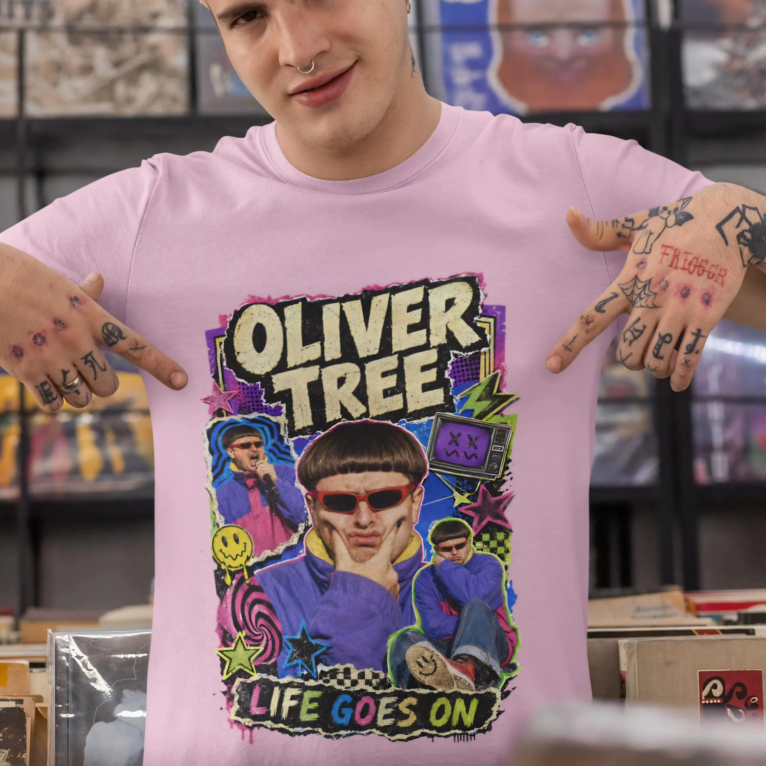 T-shirt commémoratif Oliver Tree - La vie continue