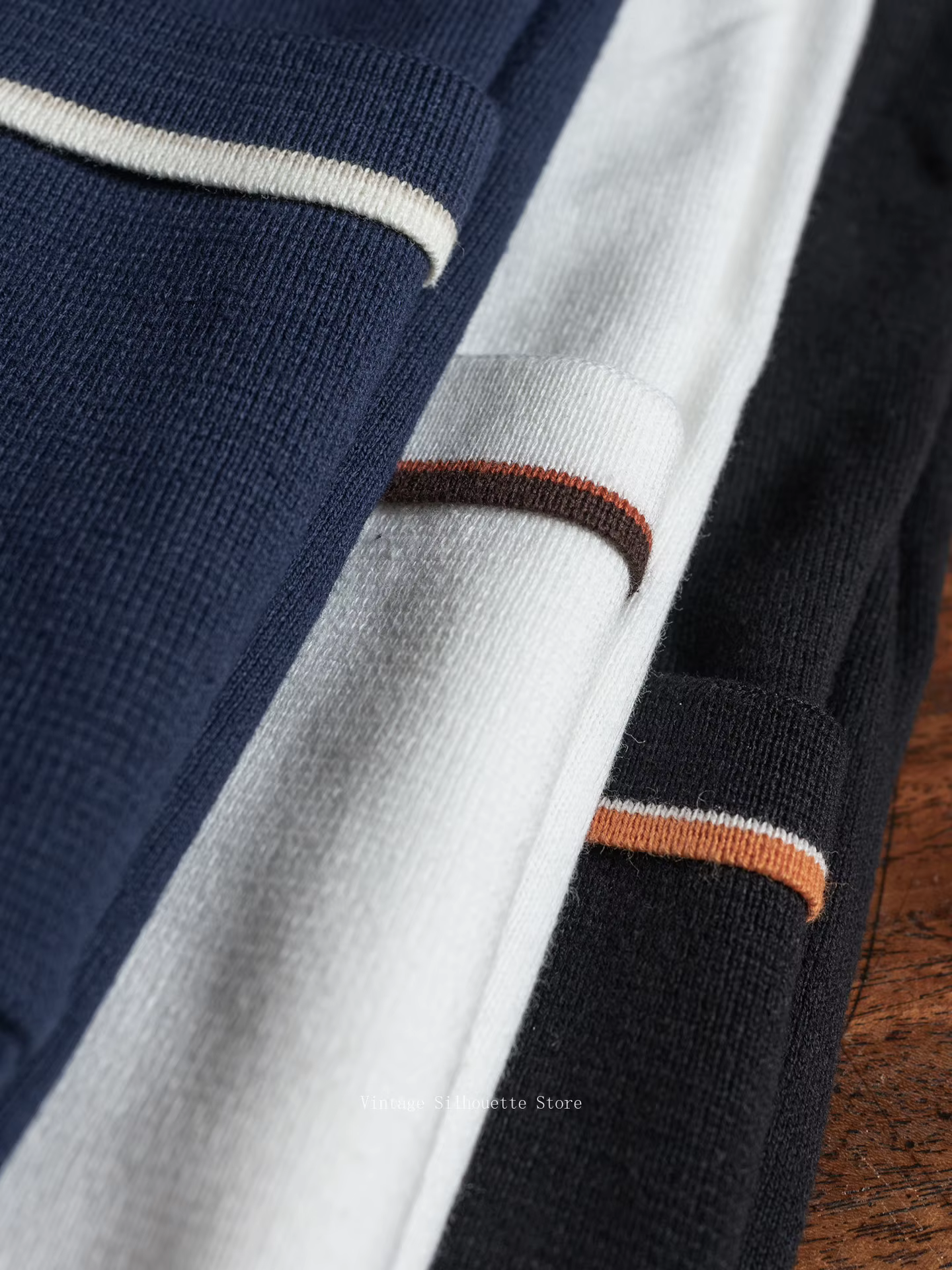 Polo en tricot vintage pour homme