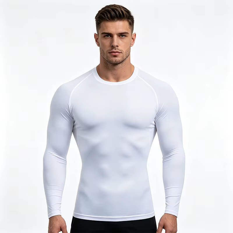 T-shirt de sport moulant pour homme à séchage rapide
