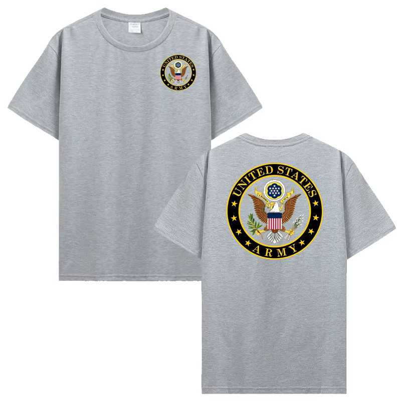 Offre spéciale T-shirt de l'armée des états-unis hommes 100% coton à manches courtes
