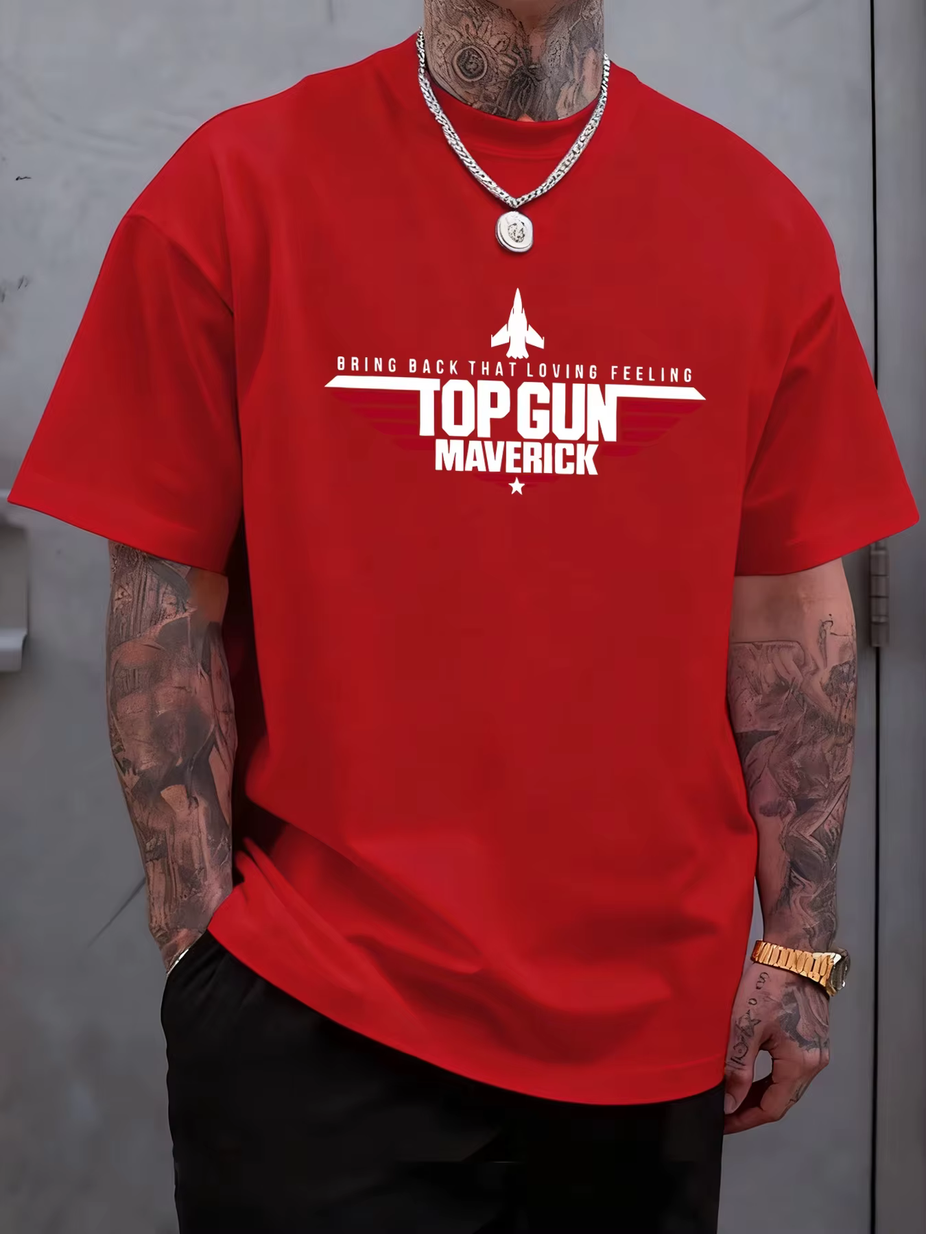 T-shirts imprimés Top Gun Maverick pour homme