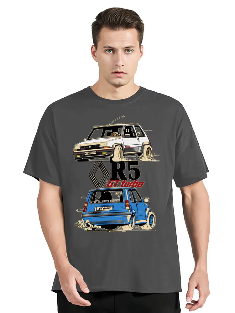 T-shirt en coton à col rond pour homme