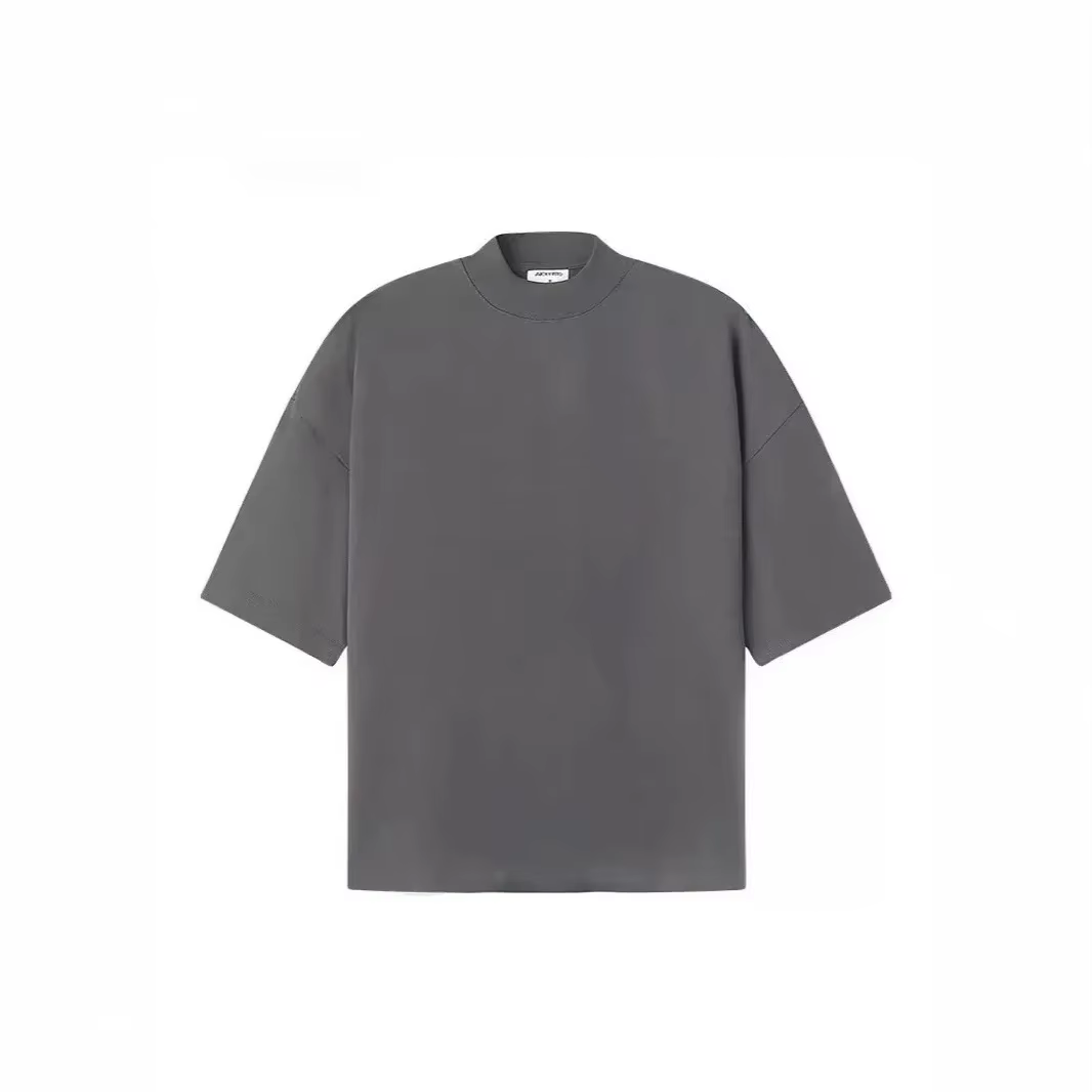 T-Shirt ample surdimensionné à manches courtes et col rond pour hommes