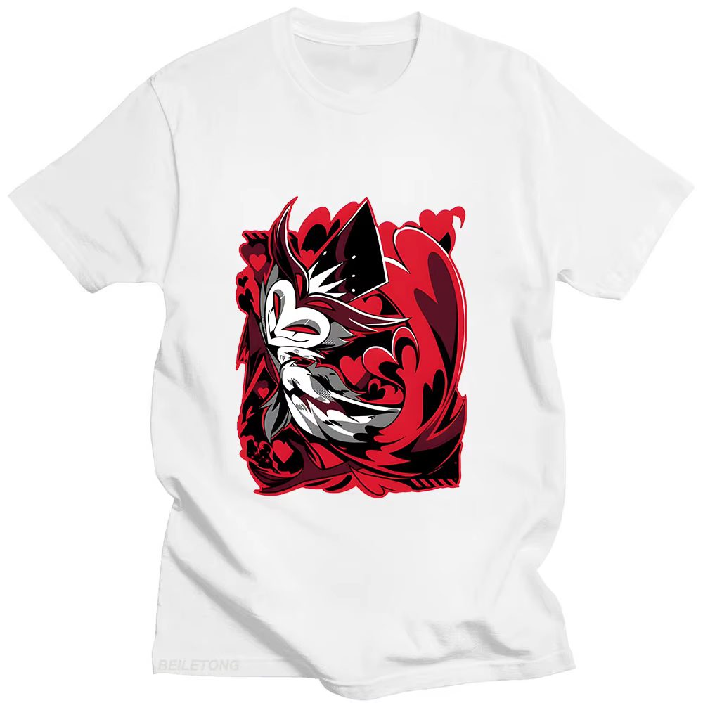 Helluva Boss T-shirt dessin animé imprimé Harajuku Kawaii