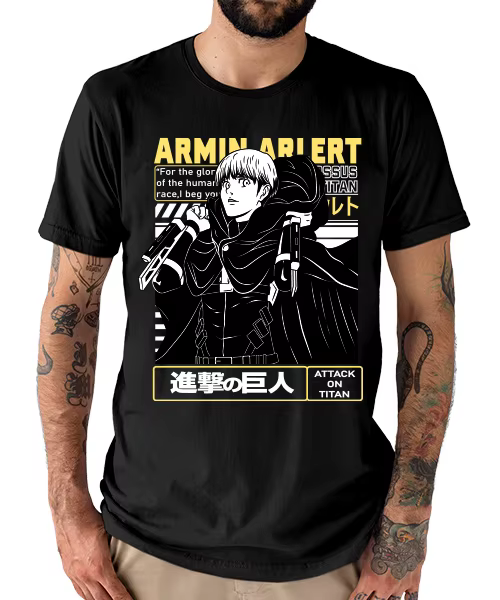 T-shirt pour l'attaque des titans Armin Arlert Batalla Final