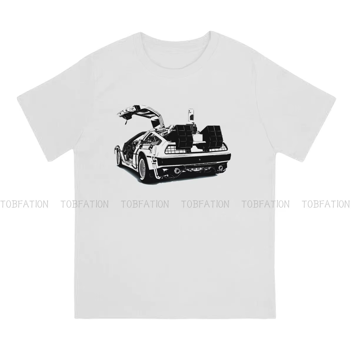 T-shirt dos to the Future Delorean Vector pour hommes