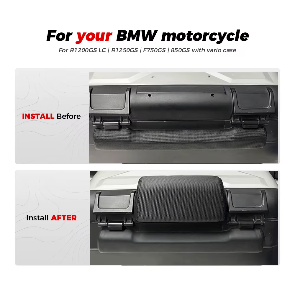 Coussin de dossier de moto pour BMW, Top Vario Case, R1200, 1250 GS, Runder GS, R1250GS, LC ADV, F800GS, F850GS, Adventure Vario Cases