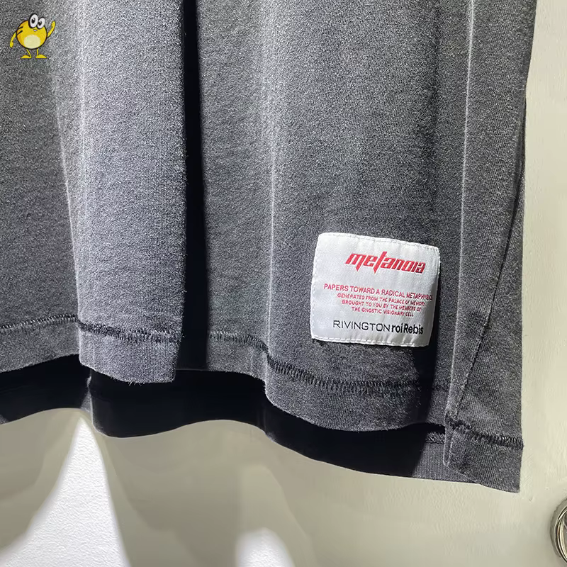 Vintage lavé RRR123 t-shirt hommes femme meilleure qualité ample Hip Hop mode classique tout-match décontracté à manches courtes