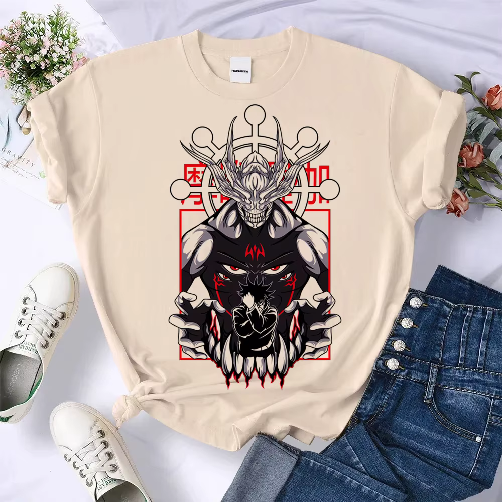 Jujutsu Kaisen Gojo top t-shirts femmes graphique Pastel anime classique haut respirant