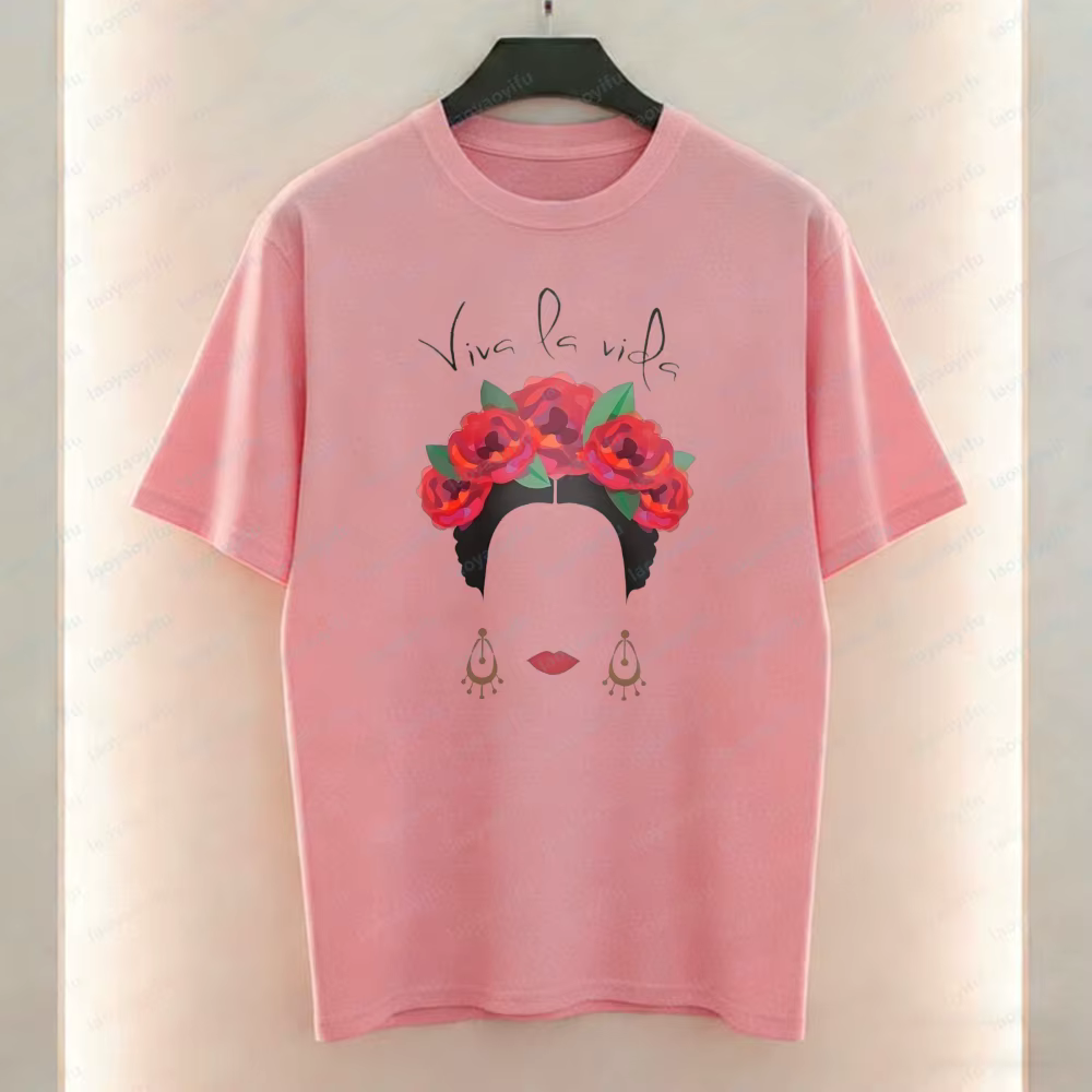 T-shirt Frida Kahlo Viva La Vida pour femme