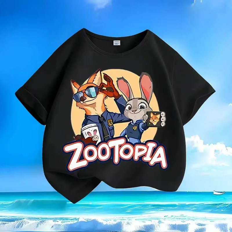 T-shirt à manches courtes pour enfants de petite à moyenne taille