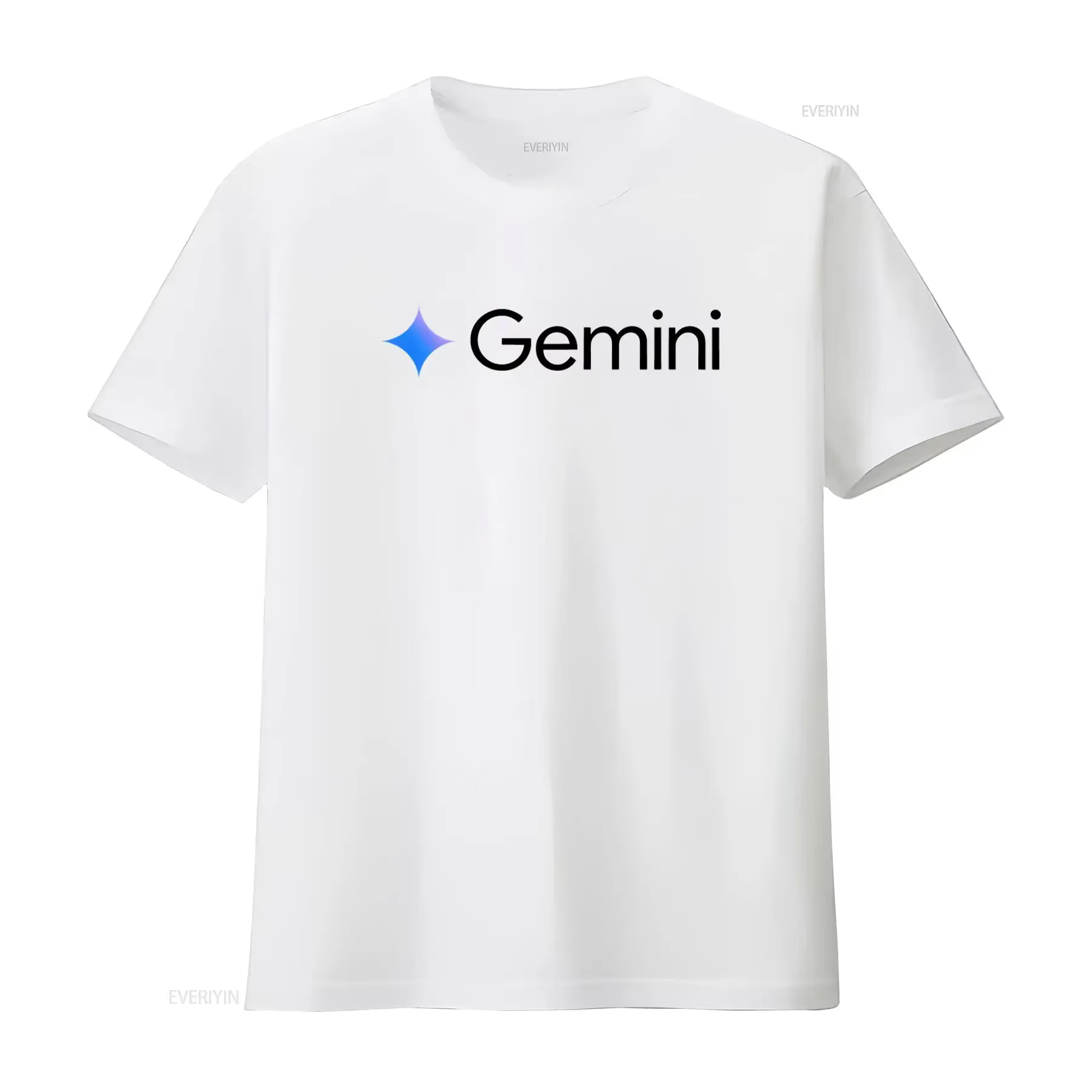 T-shirt Gemini Cool Minimal Google Artificial Intelligence AI Tech vintage délavé décontracté doux respirant graphique élégant