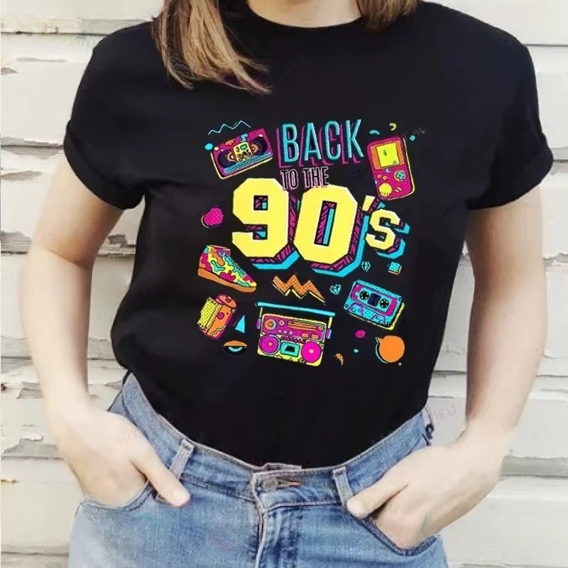 T-shirt « Back To 90s I Love 90 » - Né dans les années 80