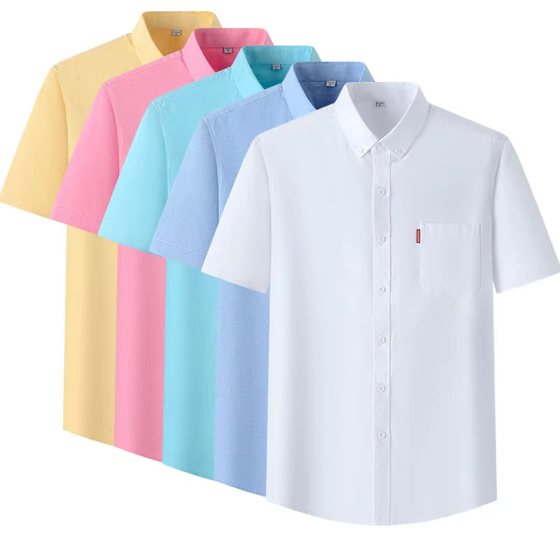 Chemises Oxford 100% coton pour hommes
