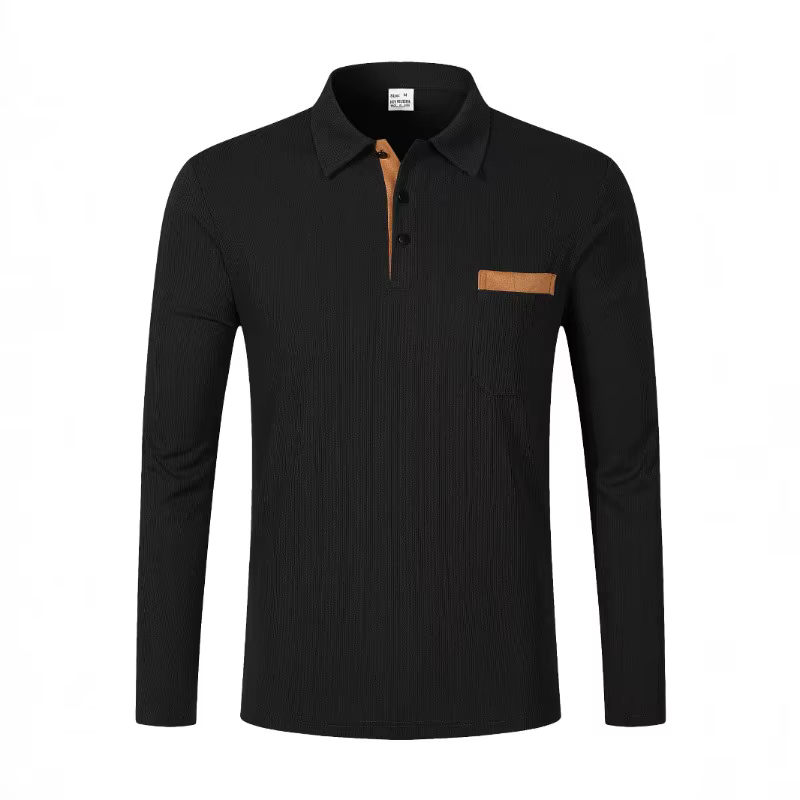 Polo pour homme à manches longues
