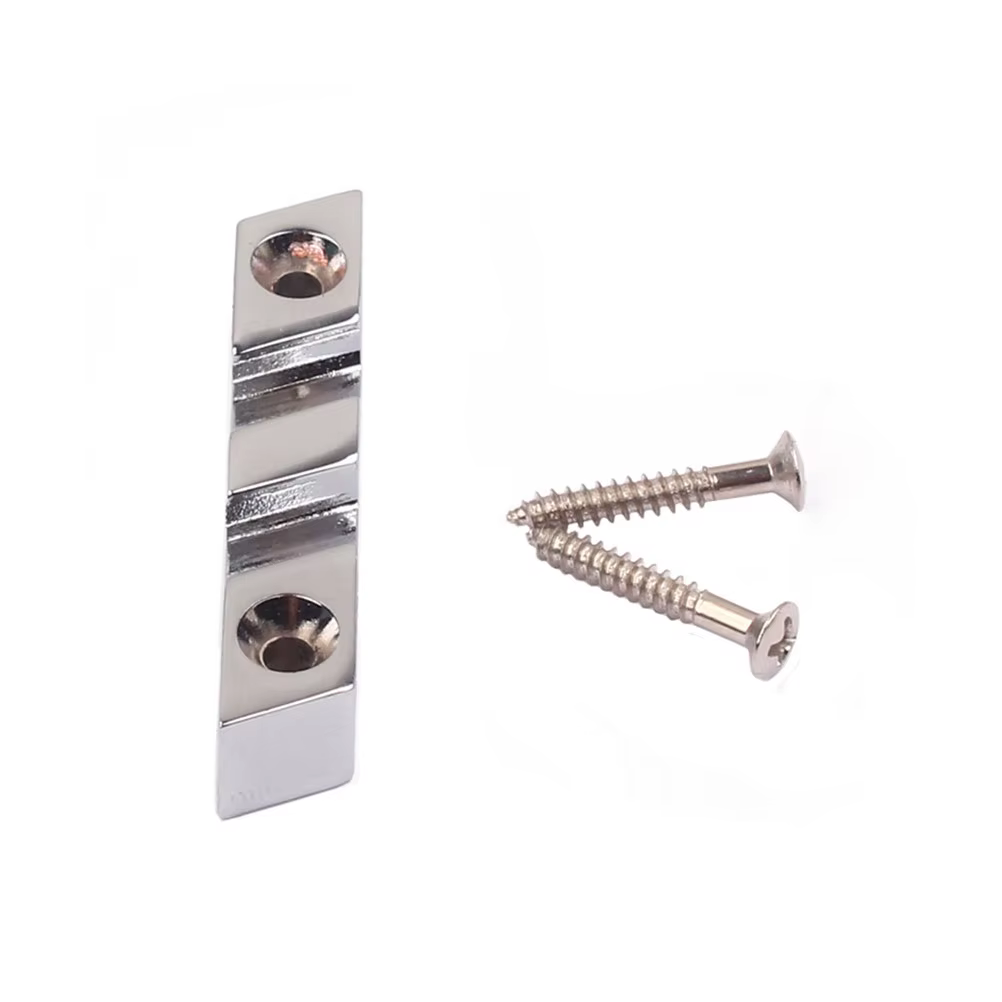 Guide de cordes en alliage de zinc pour guitare basse à 3 cordes