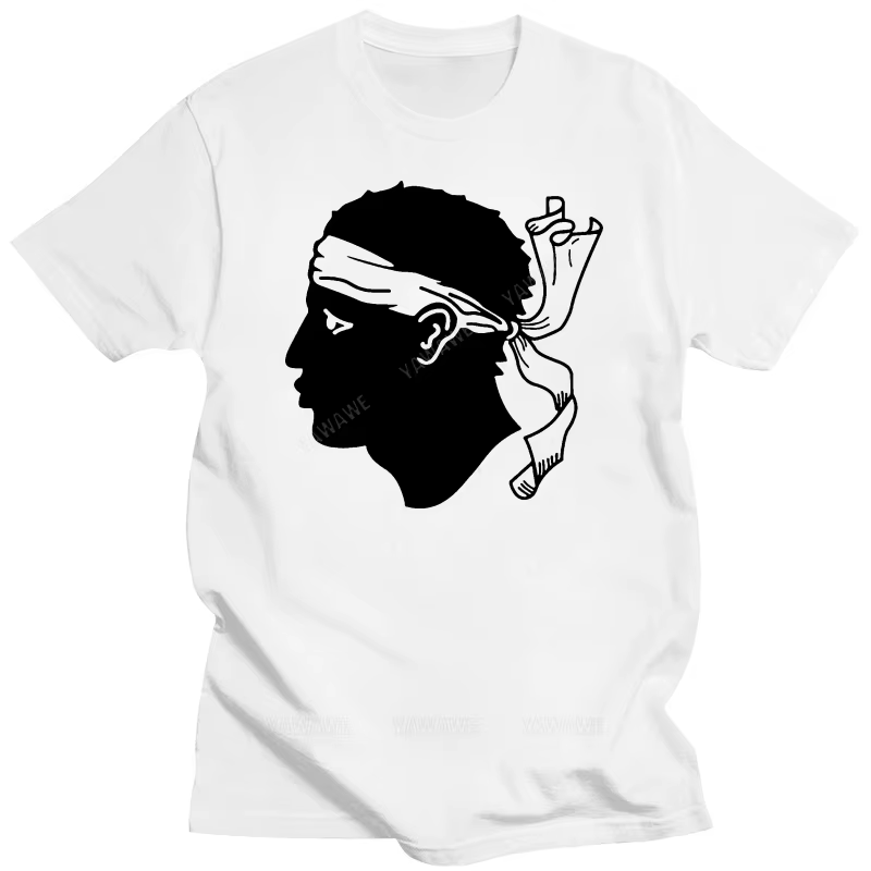 T-shirt imprimé corse avec nom et numéro