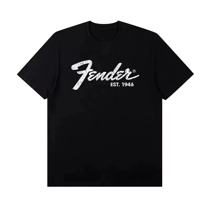 Fender EST 1946 T-shirt avec logo vintage pour hommes et femmes