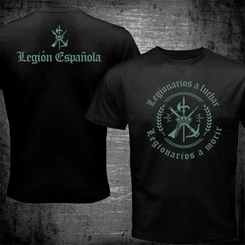 Espagne légion étrigh espagnole Espanola Tercio armée militaire T-Shirt été coton à manches courtes col rond hommes