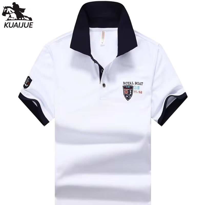 Polo décontracté à manches courtes pour homme
