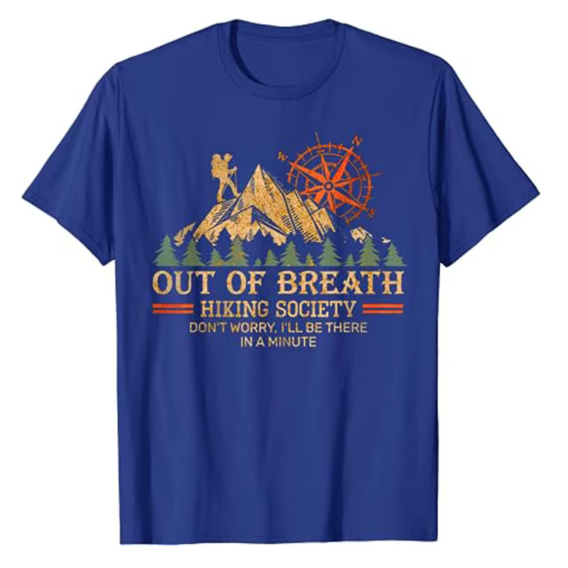 T-shirt de randonnée hors du souffle
