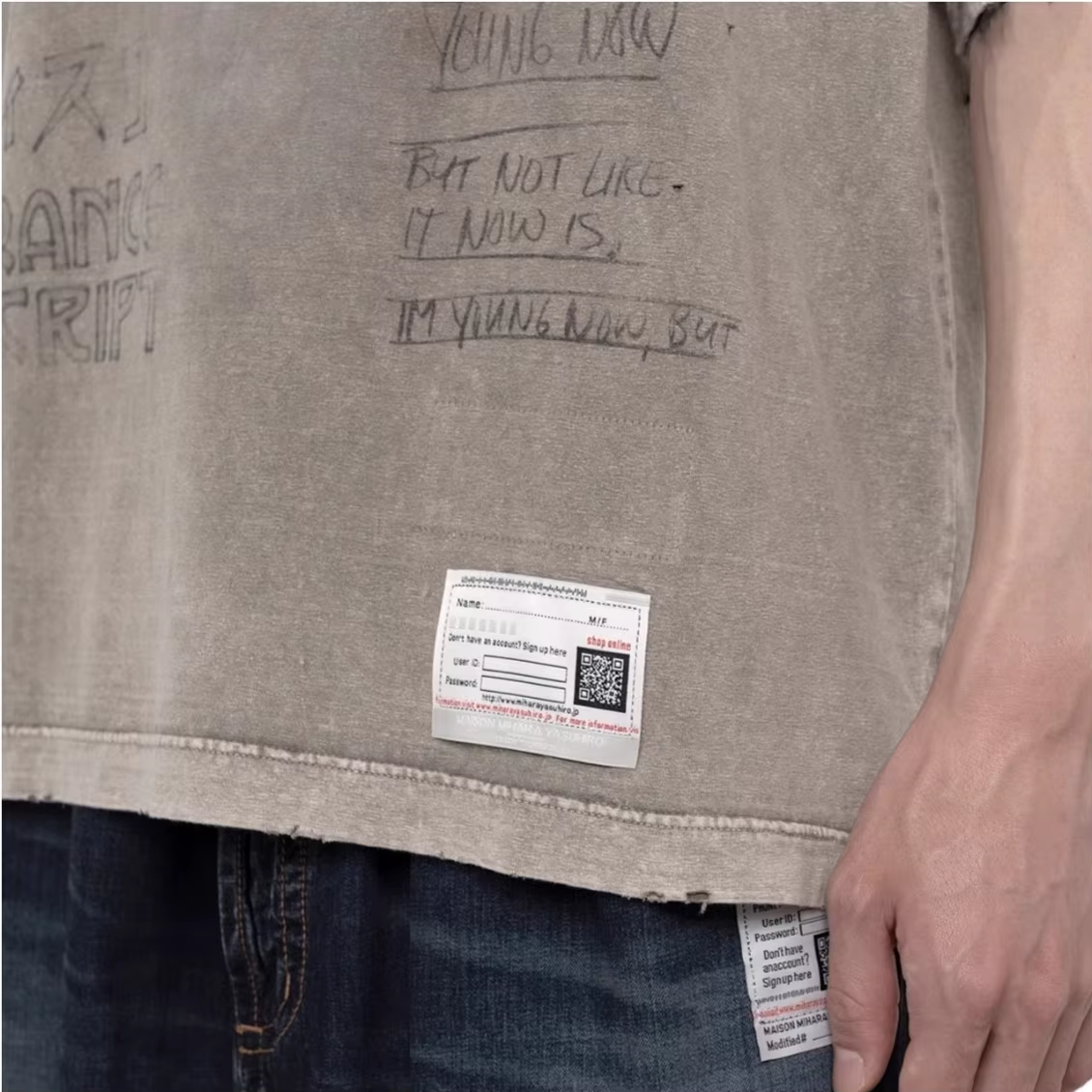 T-shirt à manches courtes pour hommes, col rond dégradé délavé, rétro, décontracté, ample, pour hommes