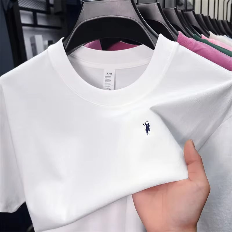 T-shirt à col rond et manches courtes 2026 - Marque de créateur estivale - Impression 2D douce et confortable